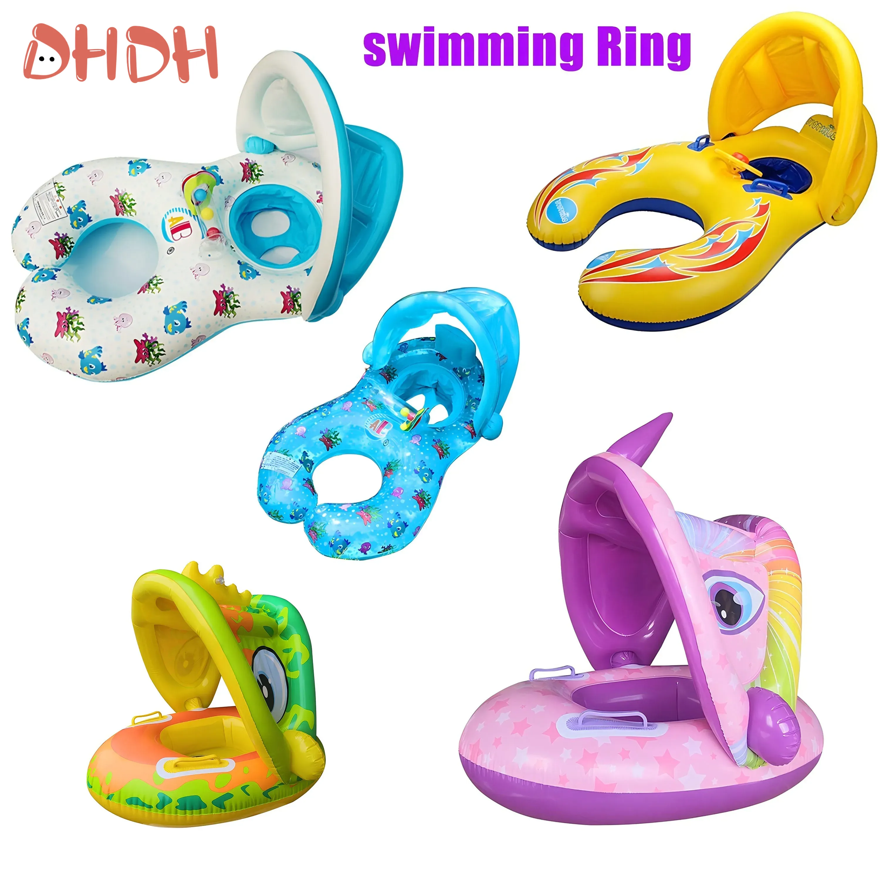 Pool Float Ring Inflatable - Dmuchany kółko do pływania dla niemowląt