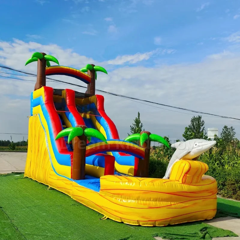 Water Slide Inflatable - Ogromna dmuchana zjeżdżalnia wodna z motywem