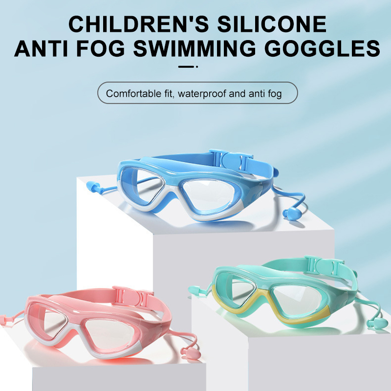 Swim Goggles Anti Fog Uv - Nowe Dziecięce Wodoodporne Regulowane Silikonowe Okulary