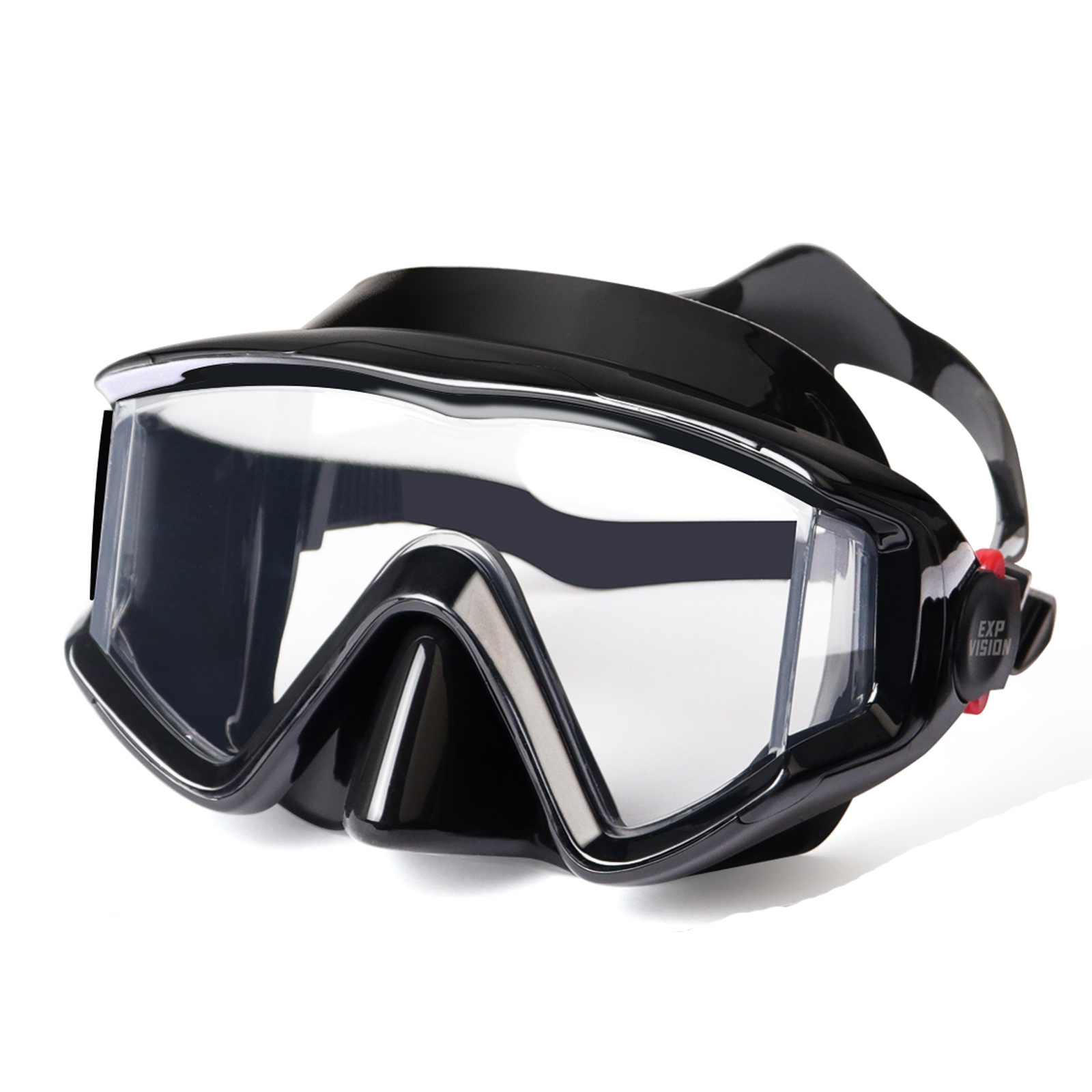 Snorkel Mask Full Face - Przeciwmgielna maska do pływania z rurką,