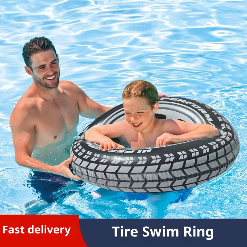 Pool Float Ring Inflatable - Nadmuchiwany koło do pływania w kształcie
