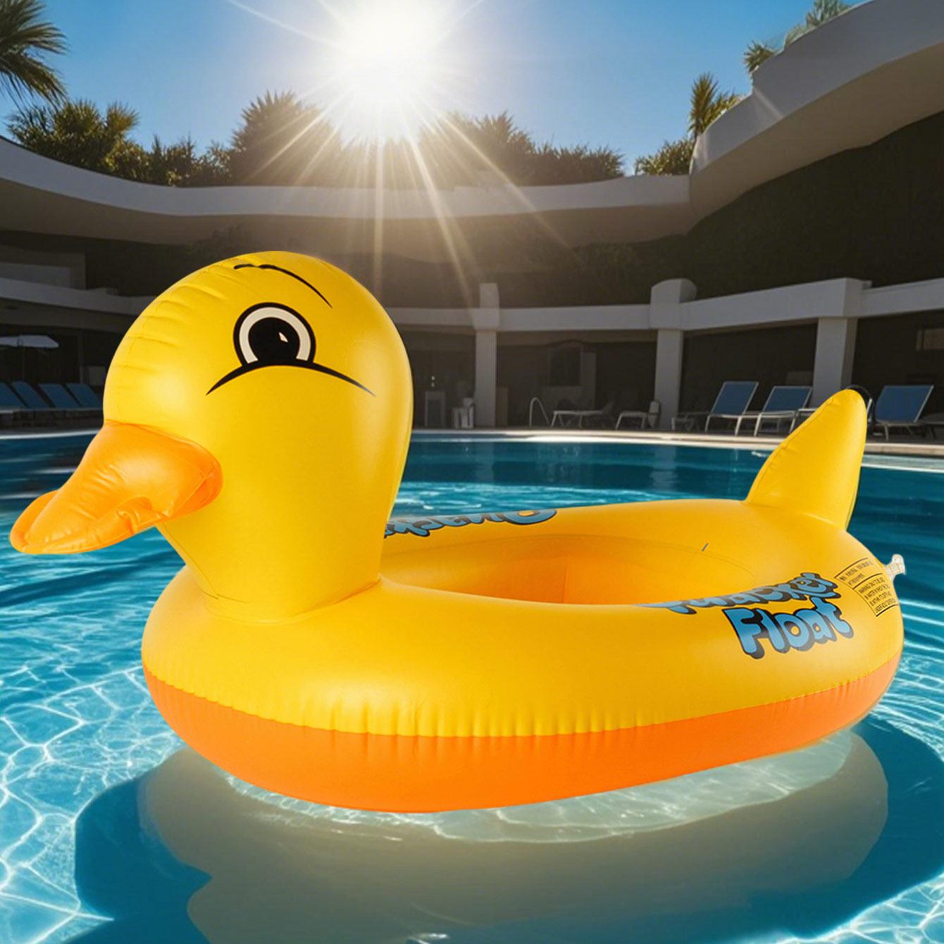 Pool Float Ring Inflatable - 1 szt. Gruby, dmuchany materac do