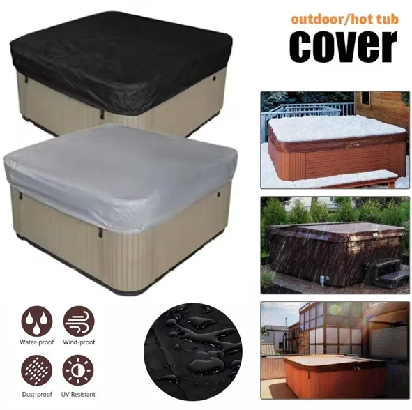 Pool Cover Waterproof - Pokrowiec na jacuzzi, wanna, basen, wodoodporny,
