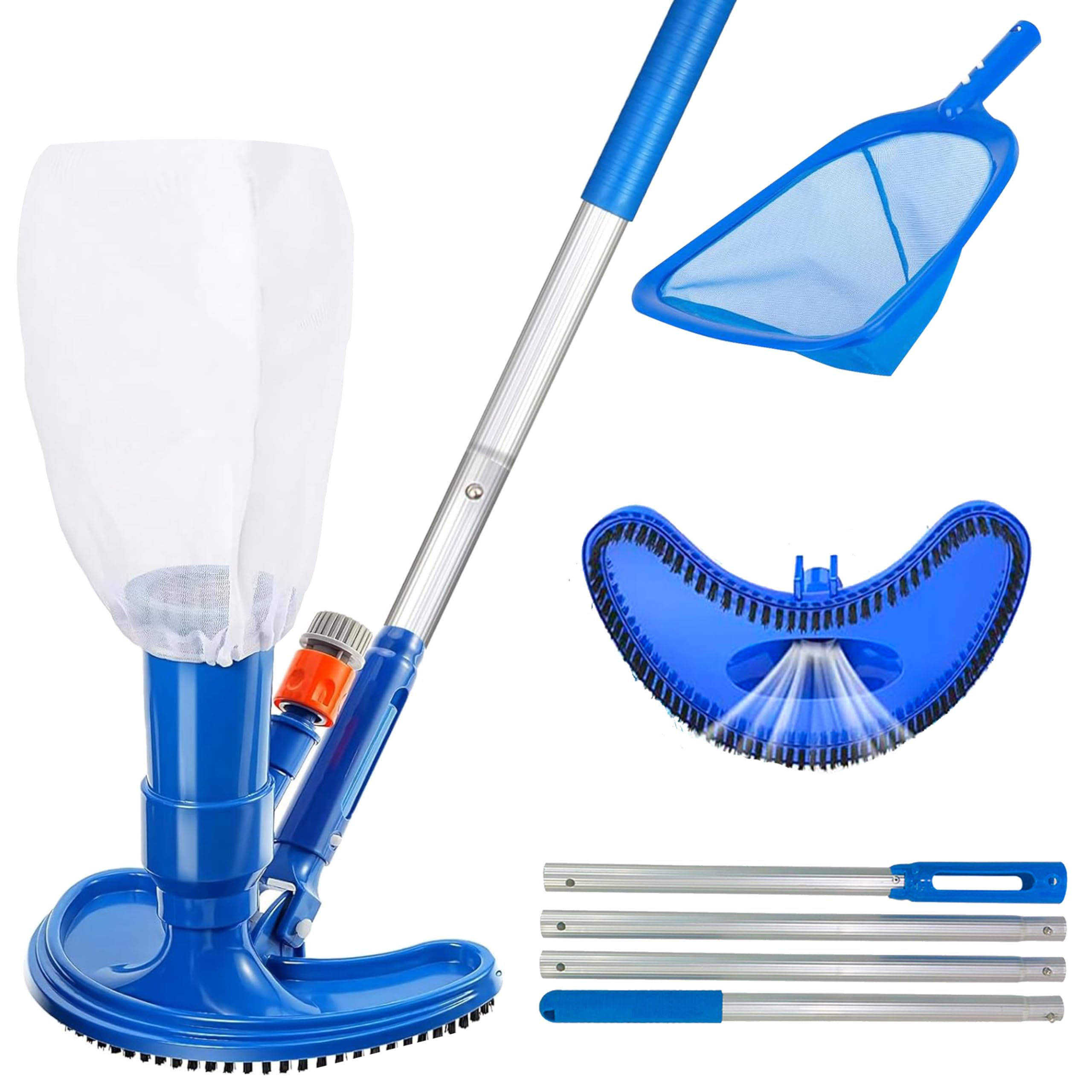 Pool Vacuum Manual - Odkurzacz basenowy 60 cali z teleskopową