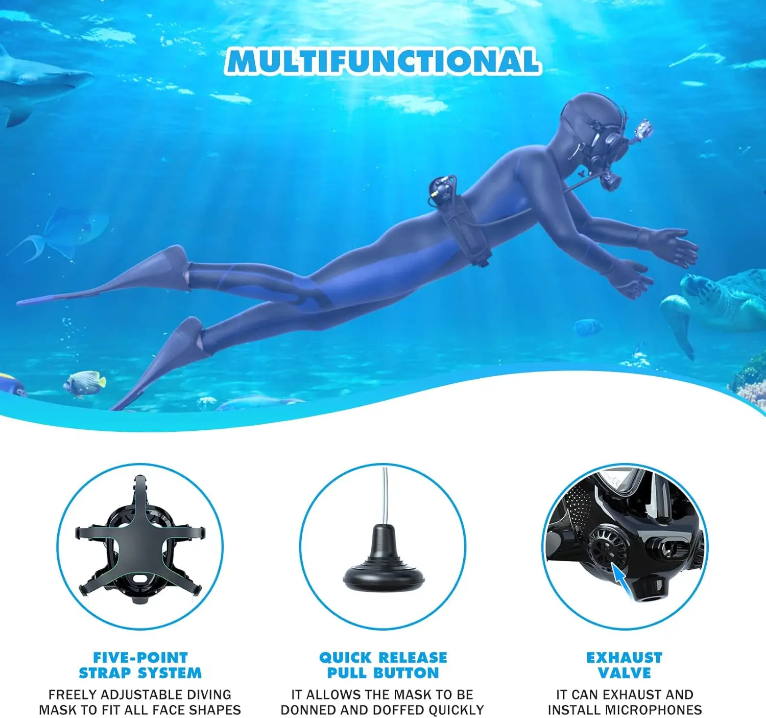 Maska do nurkowania zakrywając – Snorkel Mask Full Face recenzja i cena