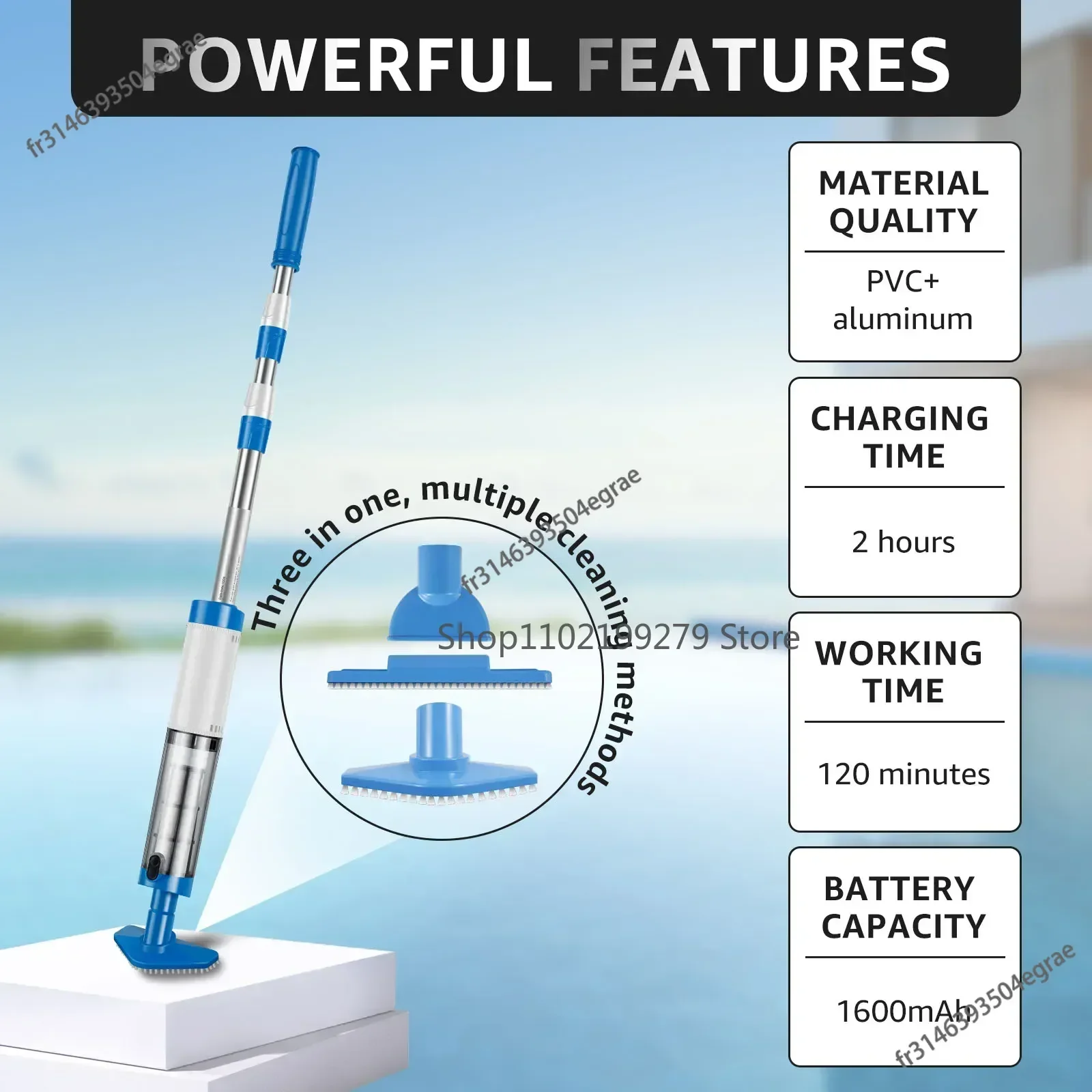 Nowy odkurzacz do basenu, akum – Pool Vacuum Manual recenzja i cena