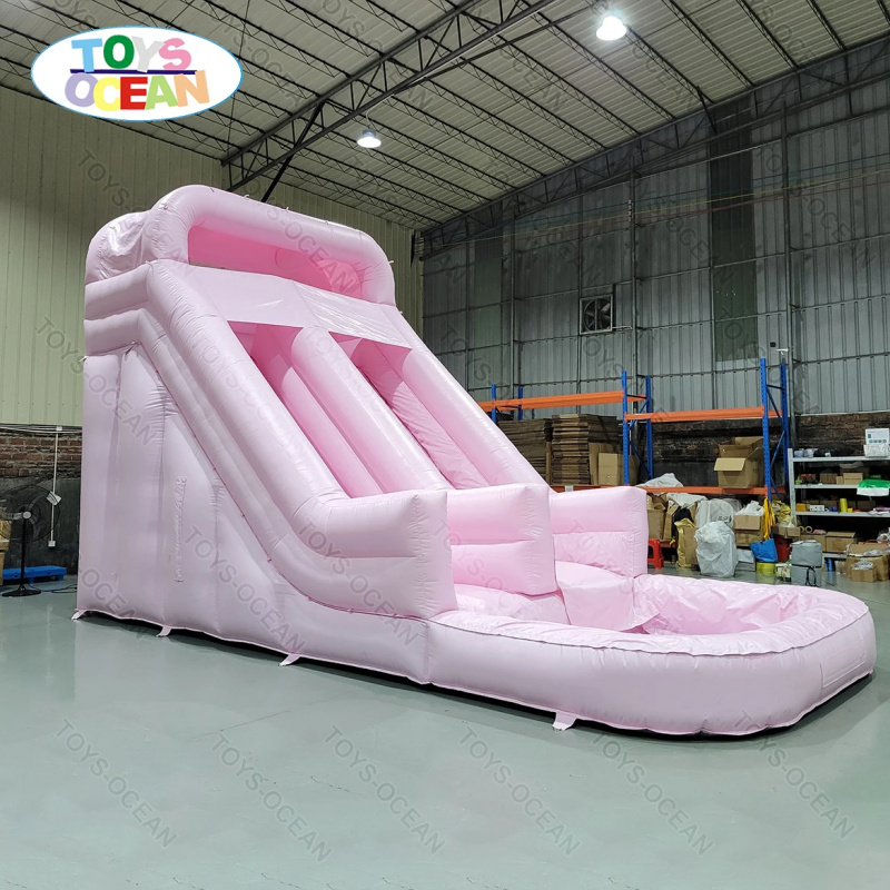 Profesjonalna różowa dmuchana  – Water Slide Inflatable recenzja i cena
