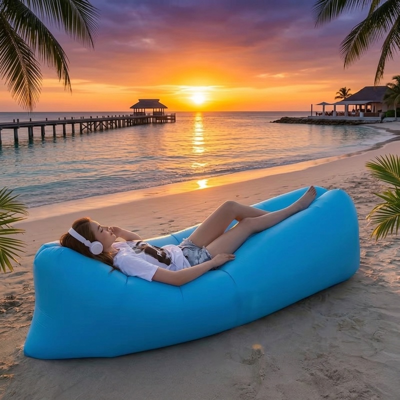 Przenośna dmuchana sofa, szybk – Pool Lounger Inflatable recenzja i cena