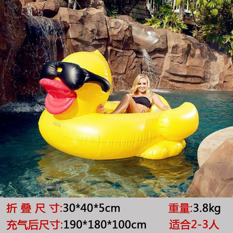 Dmuchana żółta kaczka do pływa – Pool Float Ring Inflatable recenzja i cena
