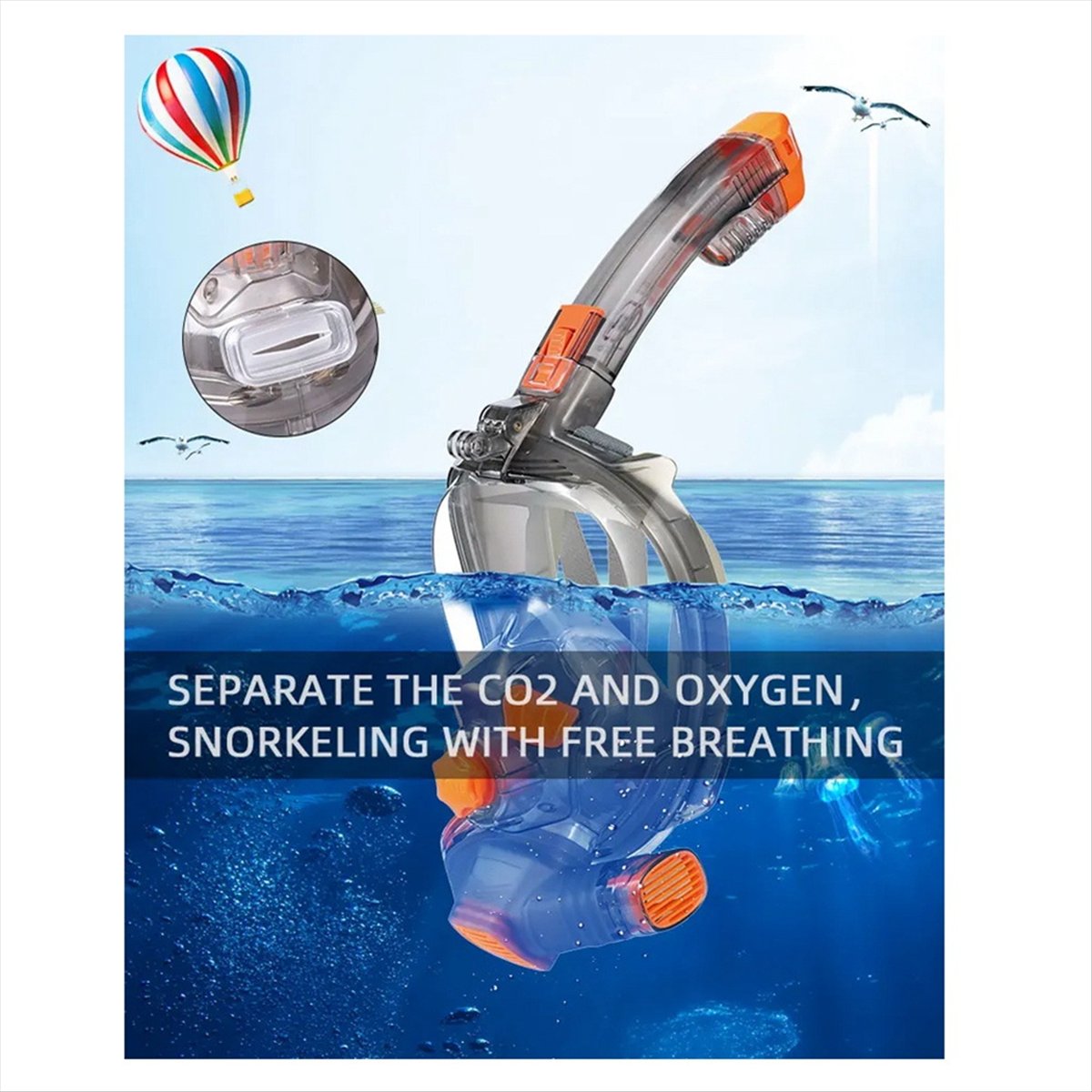 Maska do snorkelingu L79A dla  – Snorkel Mask Full Face recenzja i cena