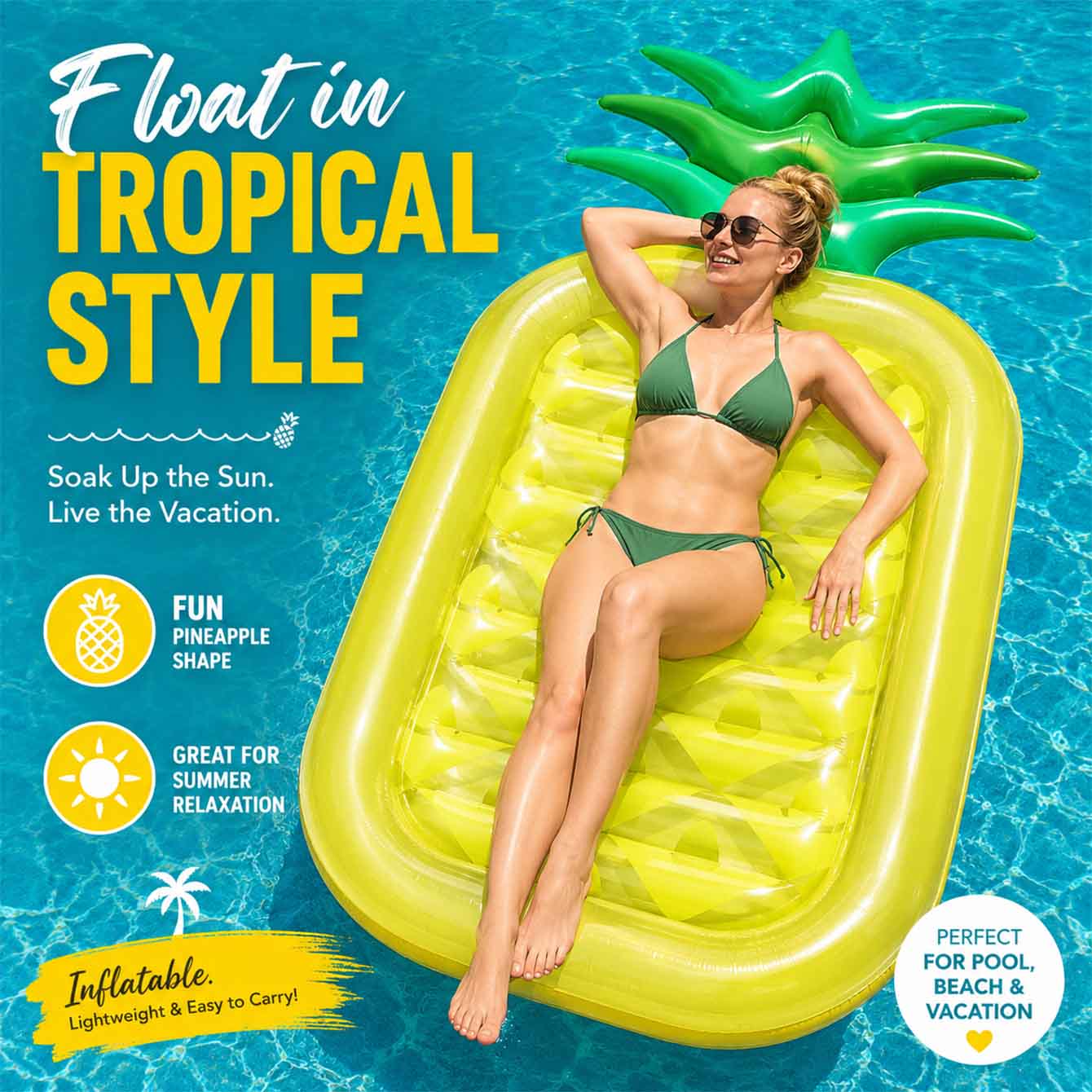 Dmuchane materace do pływania, – Pool Lounger Inflatable recenzja i cena