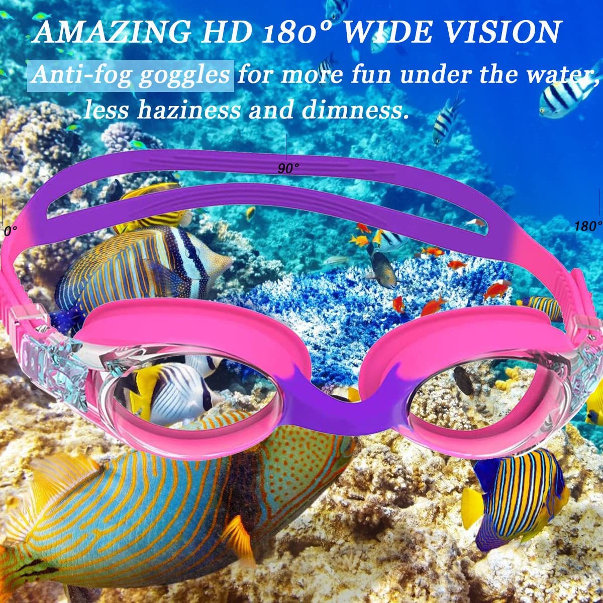 Okulary pływackie dla dzieci w – Swim Goggles Anti Fog Uv recenzja i cena