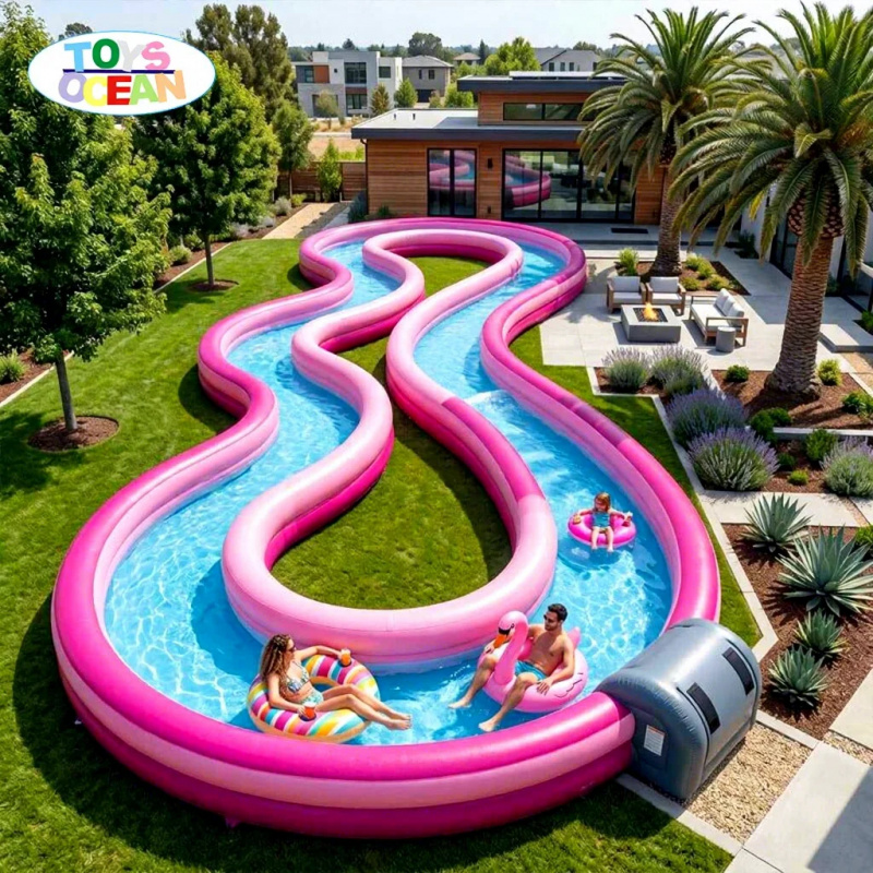 Komercyjna dmuchana rzeka leni – Water Slide Inflatable recenzja i cena