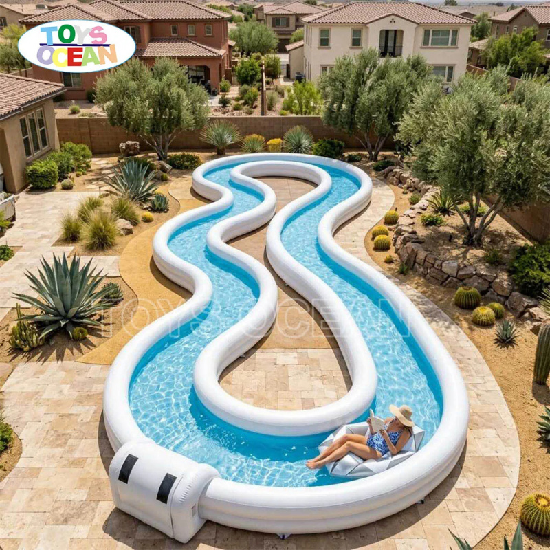 Komercyjna dmuchana rzeka leni – Water Slide Inflatable recenzja i cena