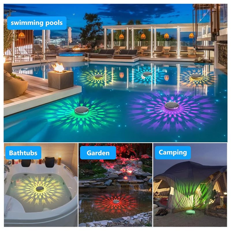 Lampki do basenu zasilane ener – Pool Light Solar Rechargeable recenzja i cena