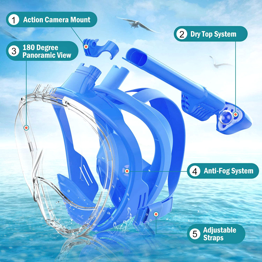 Dziecięca maska ​​pełnotwarzow – Snorkel Mask Full Face recenzja i cena