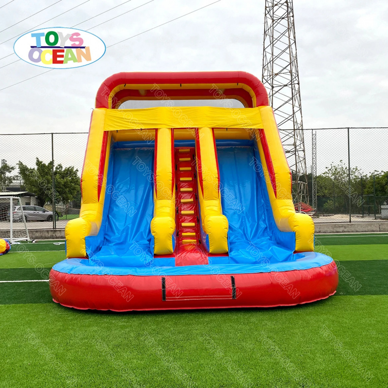 Czerwono-żółto-niebieska trzys – Water Slide Inflatable recenzja i cena
