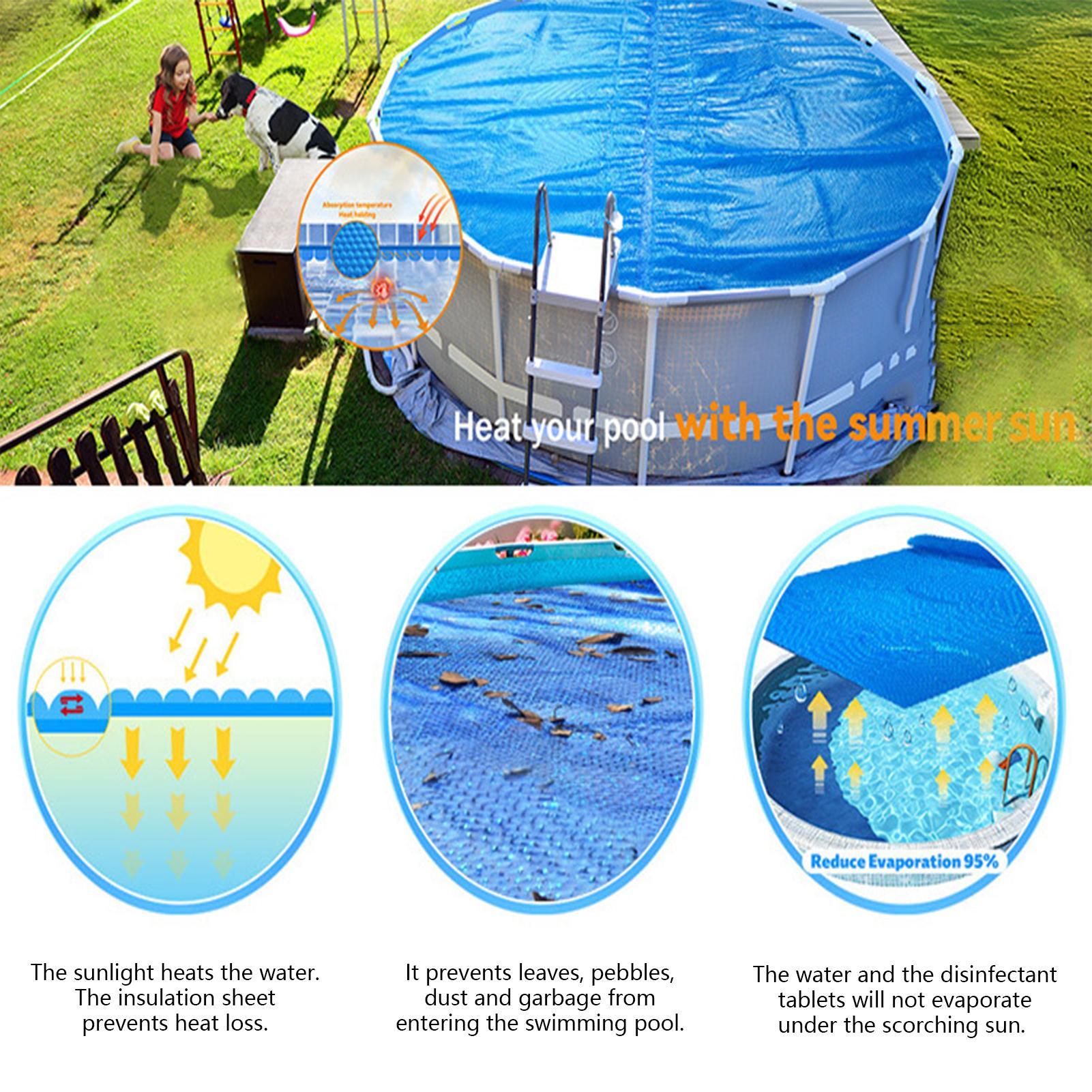 Okrągła pokrywa na basen PE, w – Pool Cover Waterproof recenzja i cena